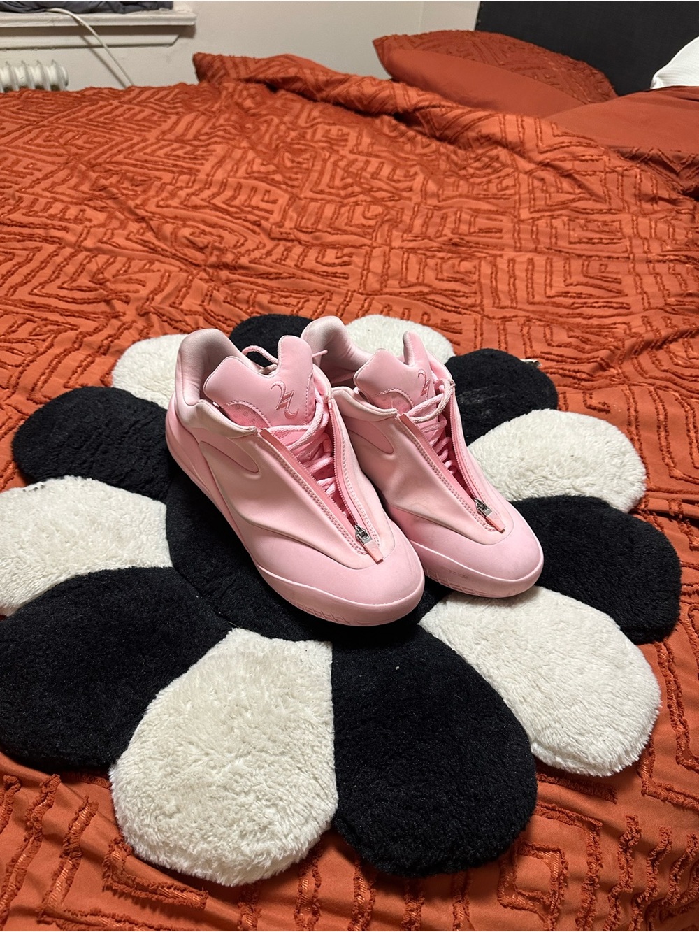 Converse Pink Front-Zip Athletic Sneakers